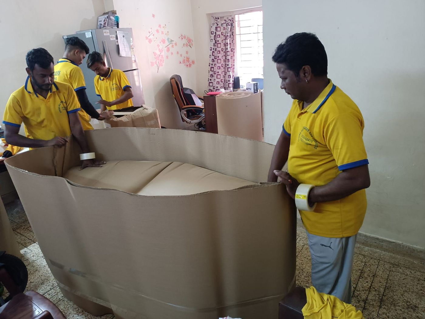 Relocation work by Spring Hill in Naxalbari
